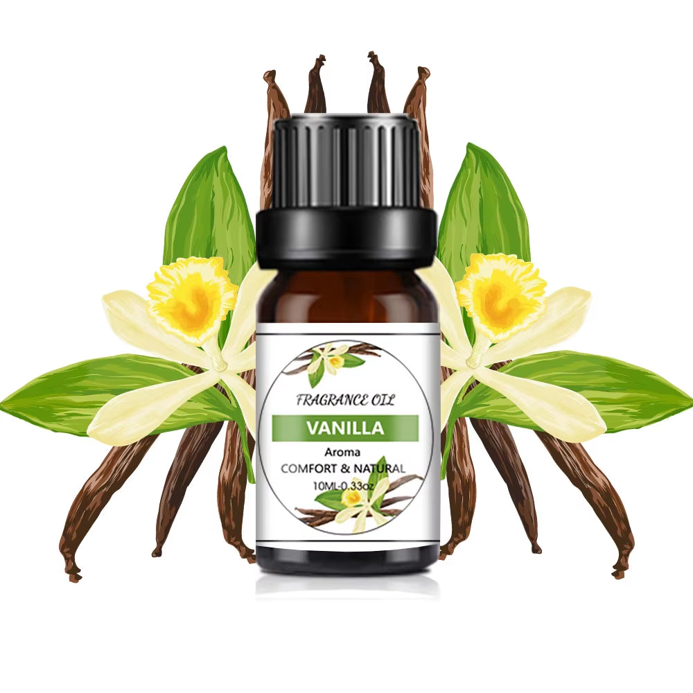 10Ml Essential Oil Organic Plant 33 FLAVOR DIY Aromatherapy Plaster Candle Soap Making Aroma Fragrance Oil for Diffuser Sleep